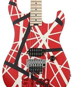 Guitarra Eléctrica EVH Striped Series 5150 - Roja, Negra y