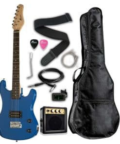 Paquete de guitarra eléctrica Raptor EP36-BU escala 3/4