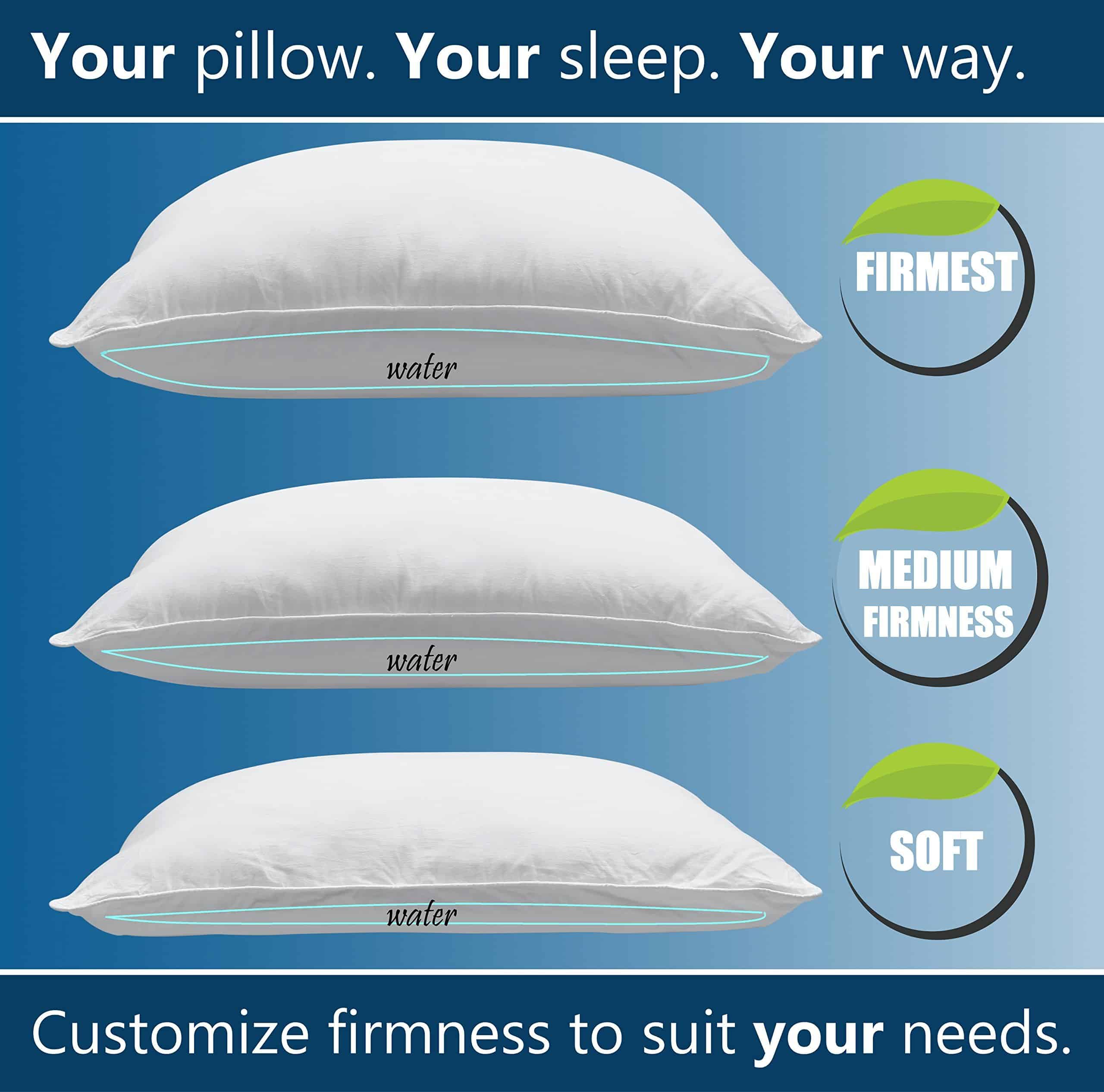 Almohada de agua de lujo de tamaño Queen de MODERNJOE - Imagen 4