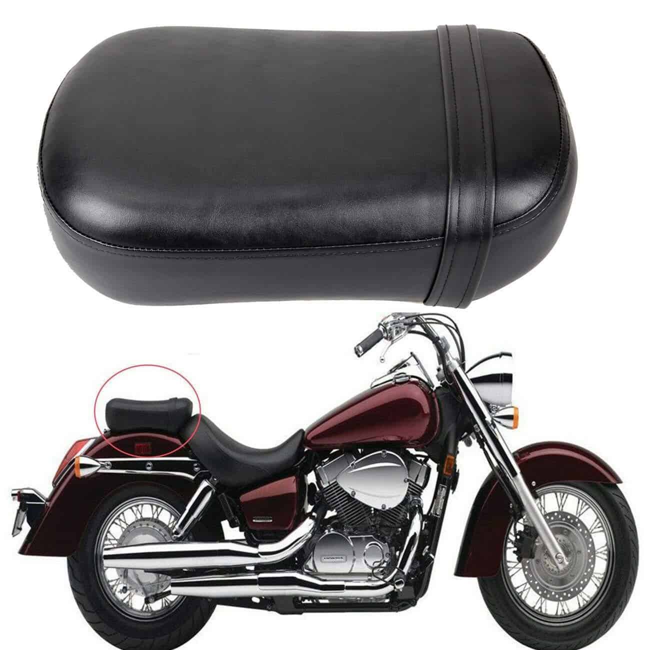 Asiento Trasero de Pasajero de Motocicleta de Cuero