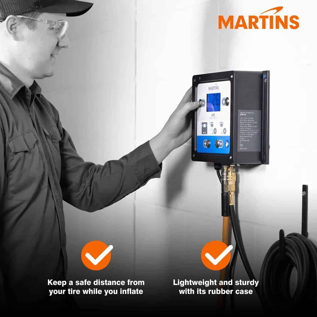 Inflador Desinflador de Neumáticos Automático Martins - Imagen 5