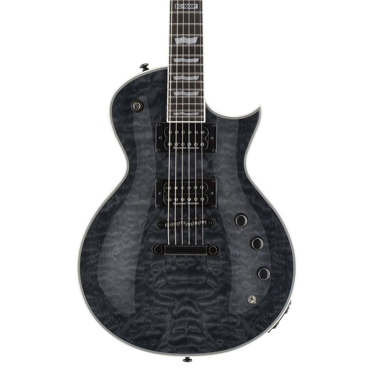 Guitarra Eléctrica ESP LTD EC-1000 Piezo, See Thru Black