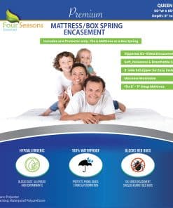 Protector de Colchón o Base de Cama Queen (8"-11"