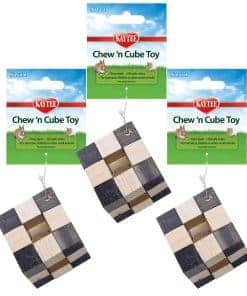 Kaytee Cubo de Madera Masticable Natural para Pequeños