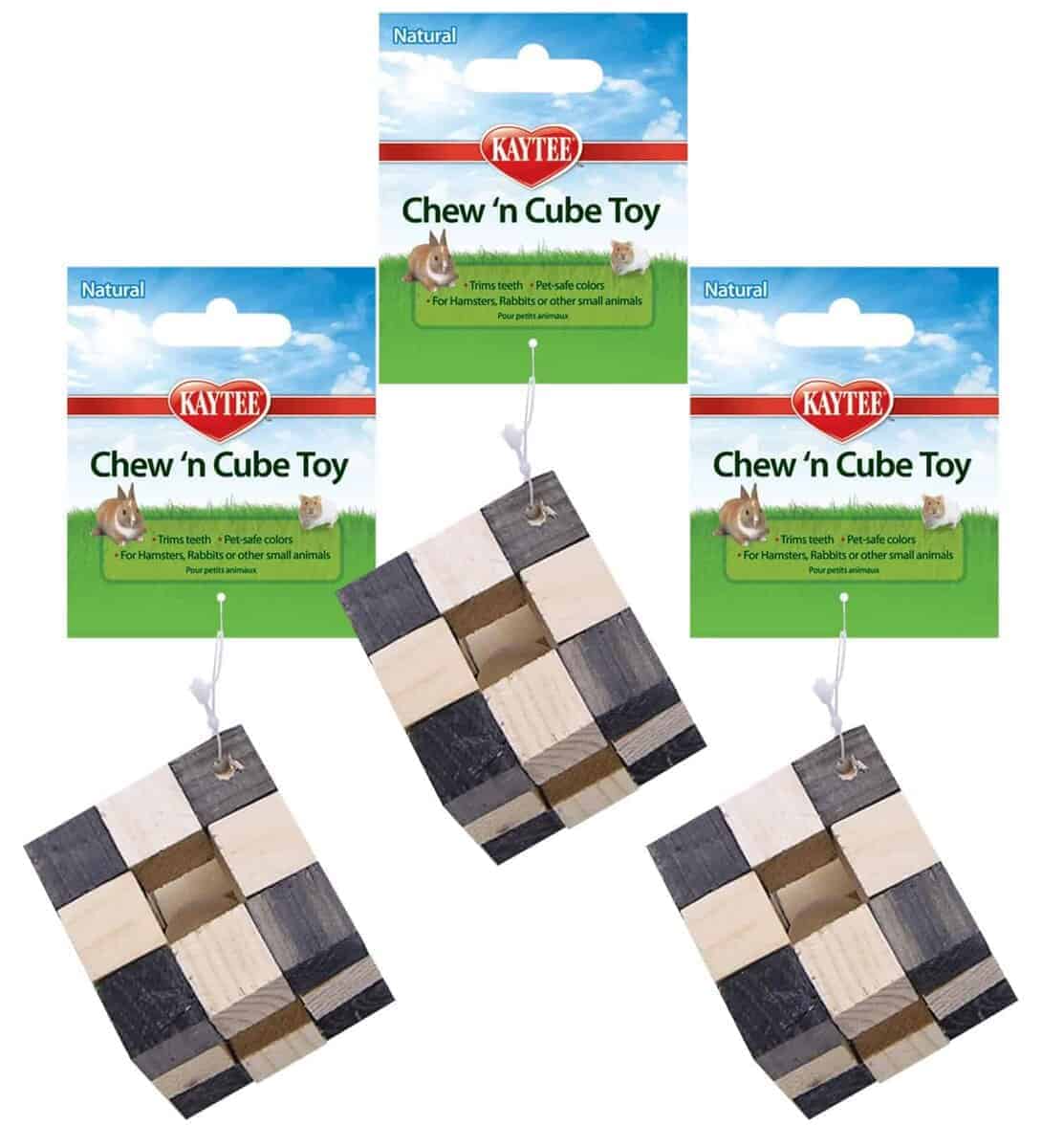 Kaytee Cubo de Madera Masticable Natural para Pequeños