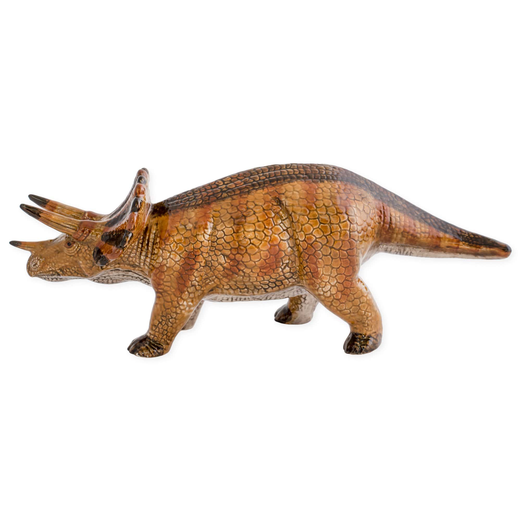 Alcancía en forma de Triceratops de cerámica esmaltada - Imagen 4