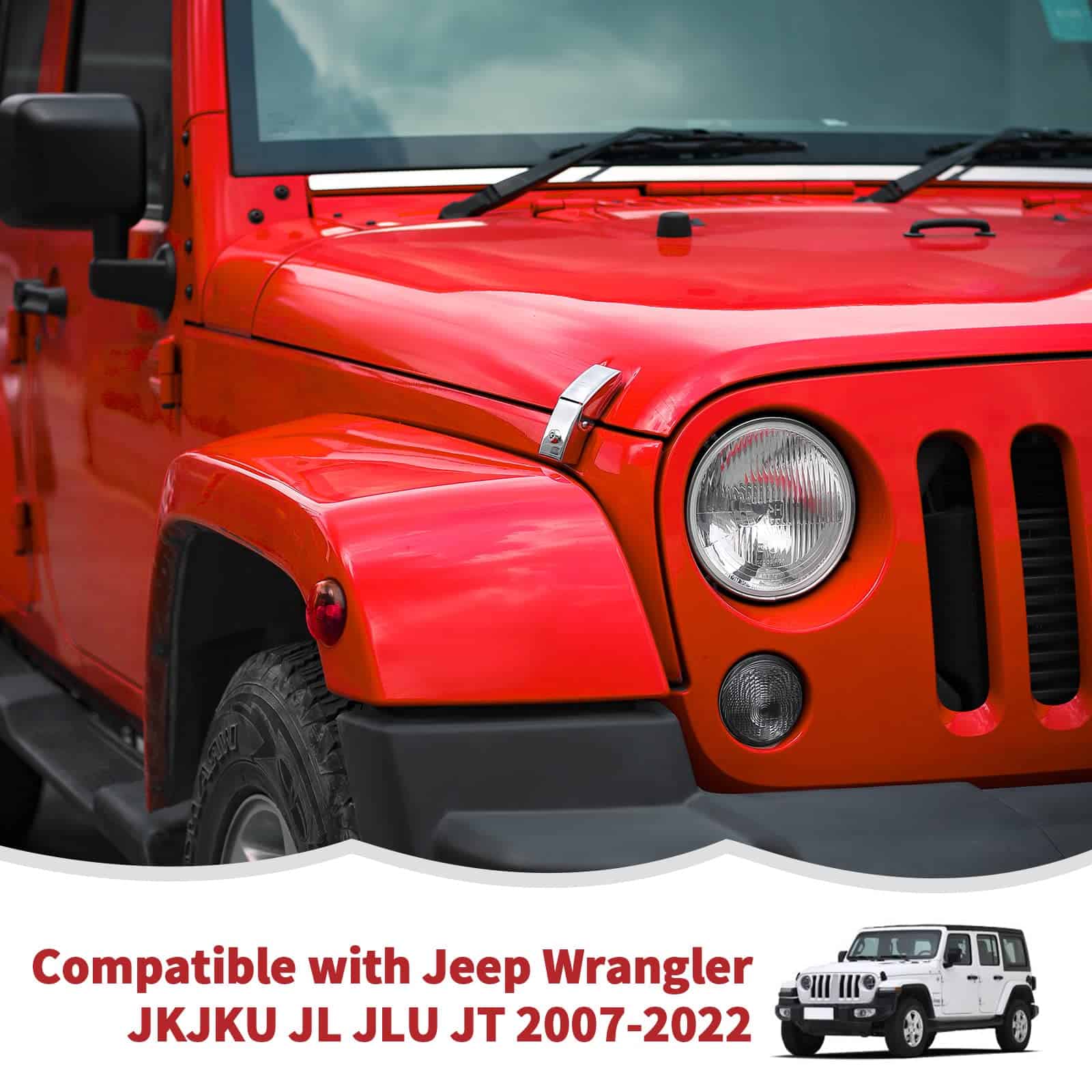 Kit de pestillos de capó de acero inoxidable Routen para - Imagen 7