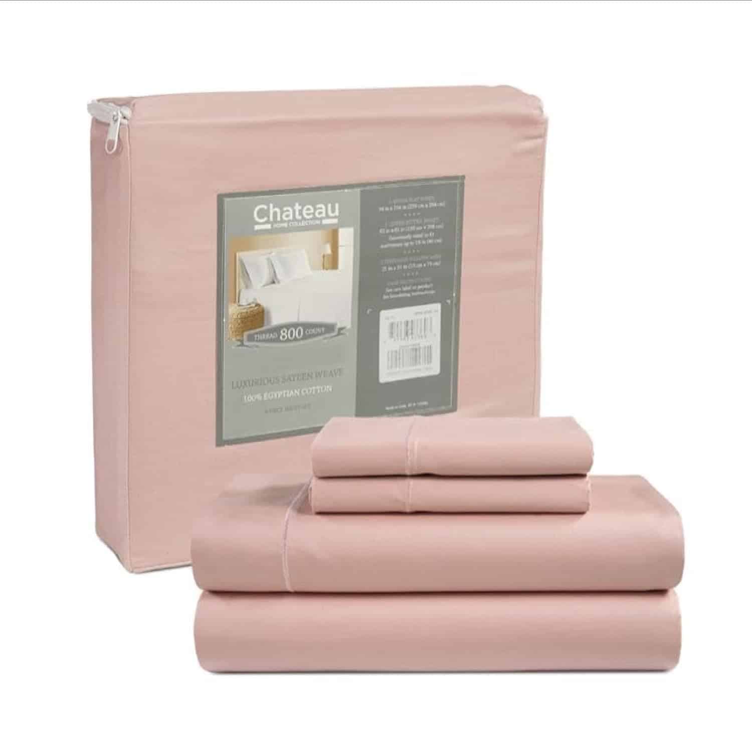 Juego de Sábanas & Fundas de Almohada de 100% Algodón