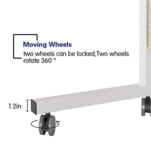 Mesa Auxiliar Móvil de 31.5 Pulgadas con Ruedas para - Imagen 5