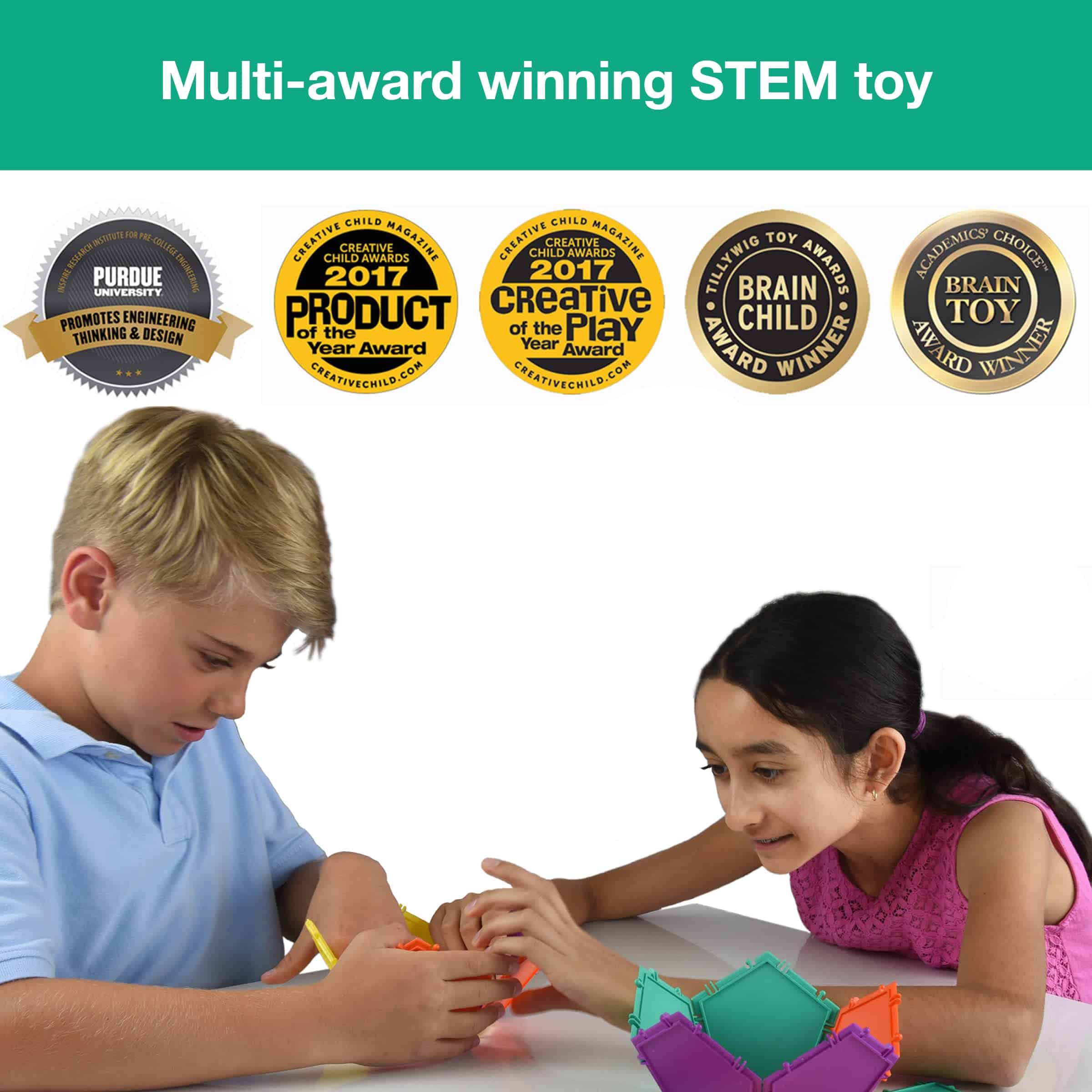 Set de Construcción Geometiles 3D para Aprender - Imagen 5