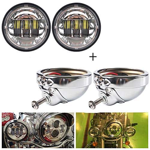 Faros de Niebla LED de 4.5 Pulgadas HOZAN Cromados 4-1/2 - Imagen 4