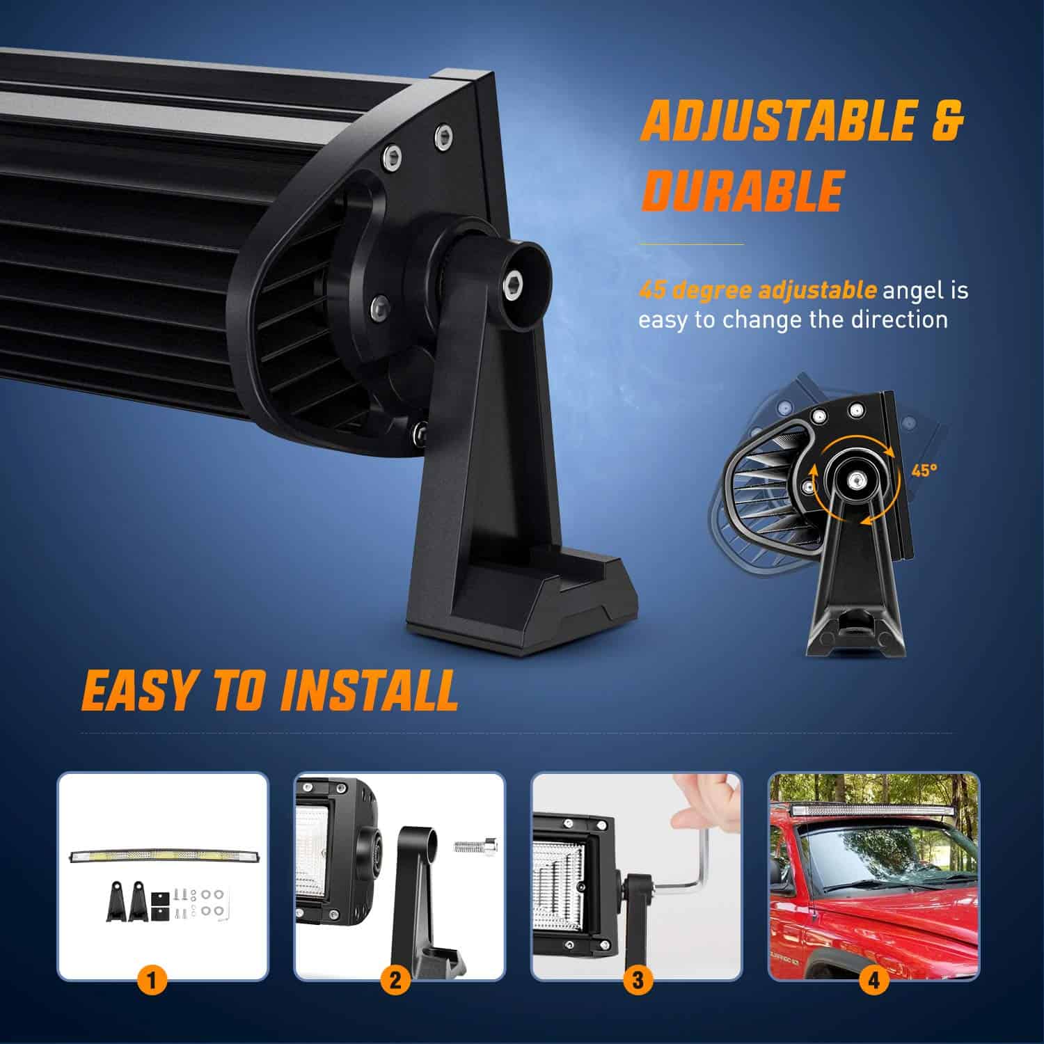 Nilight - 18015C-A Barra de Luz LED, 52 Pulgadas, 783W, - Imagen 9