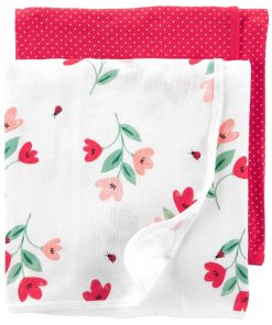 Mantas de Envoltura para Bebé Carter's, Paquete de 2,