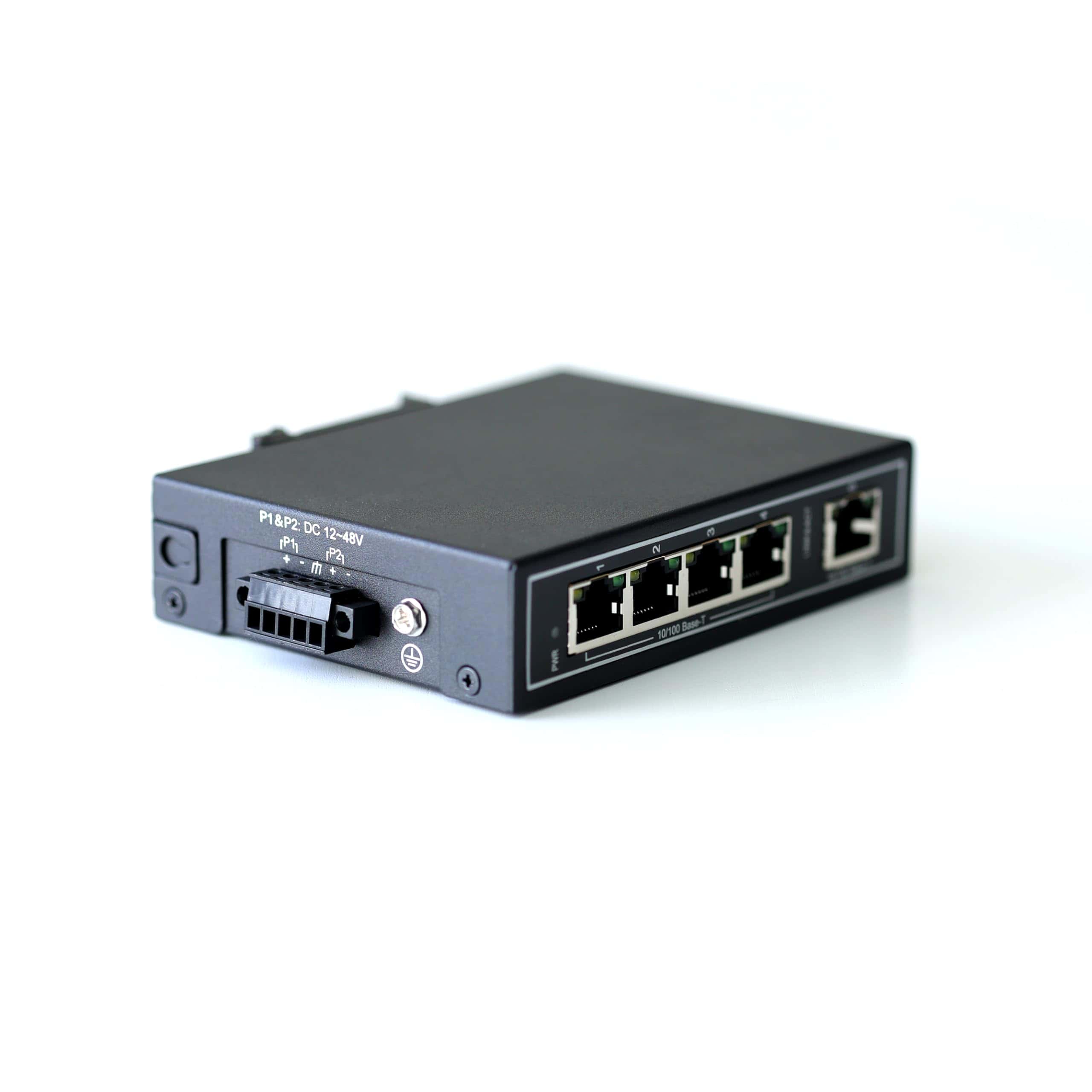 Switch Ethernet Industrial de 5 Puertos WIWAV WDH-5ET-DC - Imagen 5