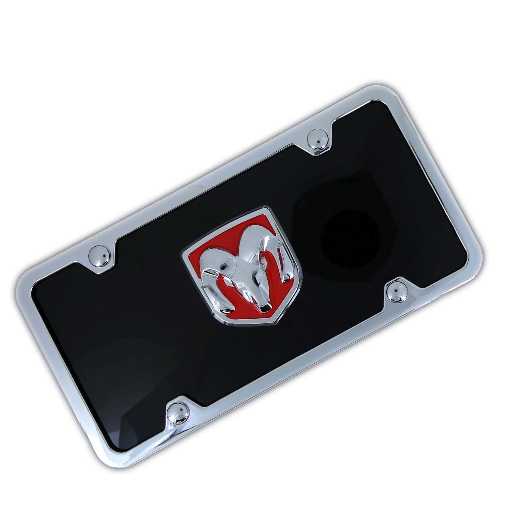 Placa de matrícula Au-TOMOTIVE GOLD con logotipo rojo en 3D