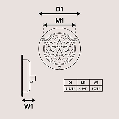 Luces traseras LED redondas de 4 pulgadas TRUE MODS 4pc - Imagen 8