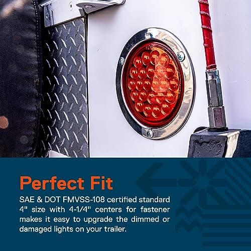 Luces traseras LED redondas de 4 pulgadas TRUE MODS 4pc - Imagen 3