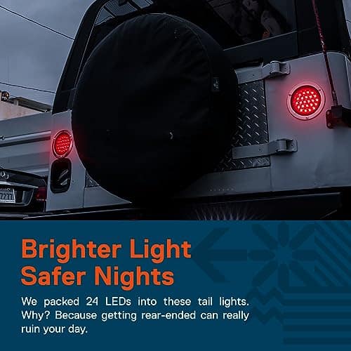 Luces traseras LED redondas de 4 pulgadas TRUE MODS 4pc - Imagen 5