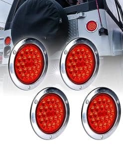 Luces traseras LED redondas de 4 pulgadas TRUE MODS 4pc