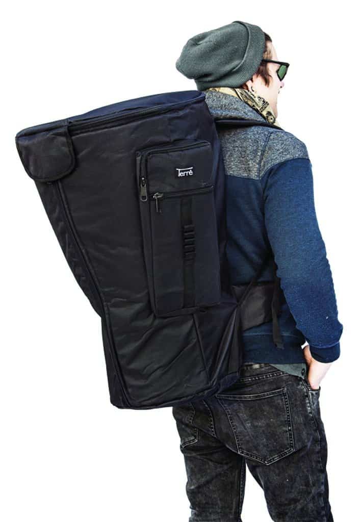 Bolsa de Djembé Deluxe, doble capa, Altura: 26", Diámetro