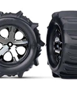 Traxxas 3689 Par de Llantas con Aletas Pre-Enllantadas para