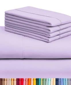 Juego de sábanas LuxClub 6 piezas California King, sábanas