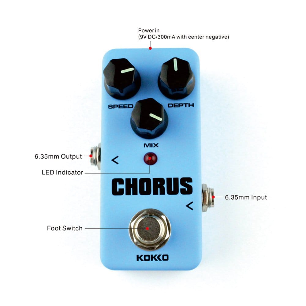 Pedal de Efectos de Guitarra Chorus Mini - Procesador de - Imagen 3