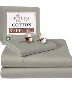 Juego de sábanas de 100% algodón Puro Twin XL Size, lujosas