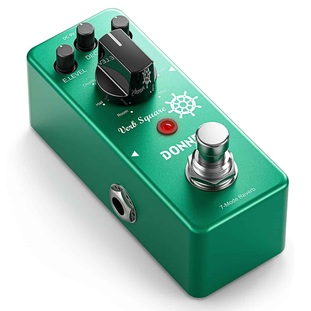 Pedal de Reverb Donner, Verb Square Reverb Digital 7 Modos