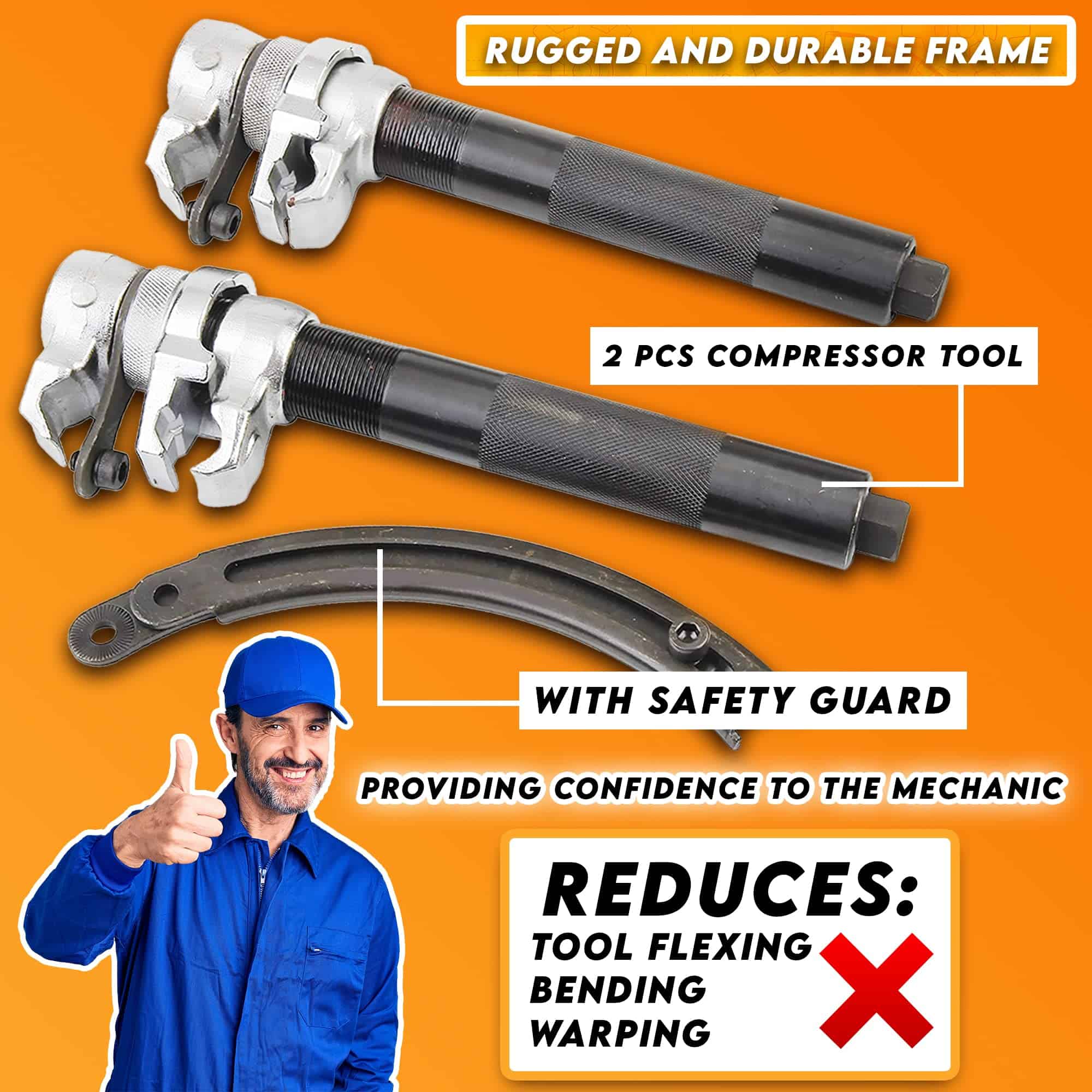 Herramienta Compresora de Resortes Shankly - 2200 Lbs - - Imagen 3