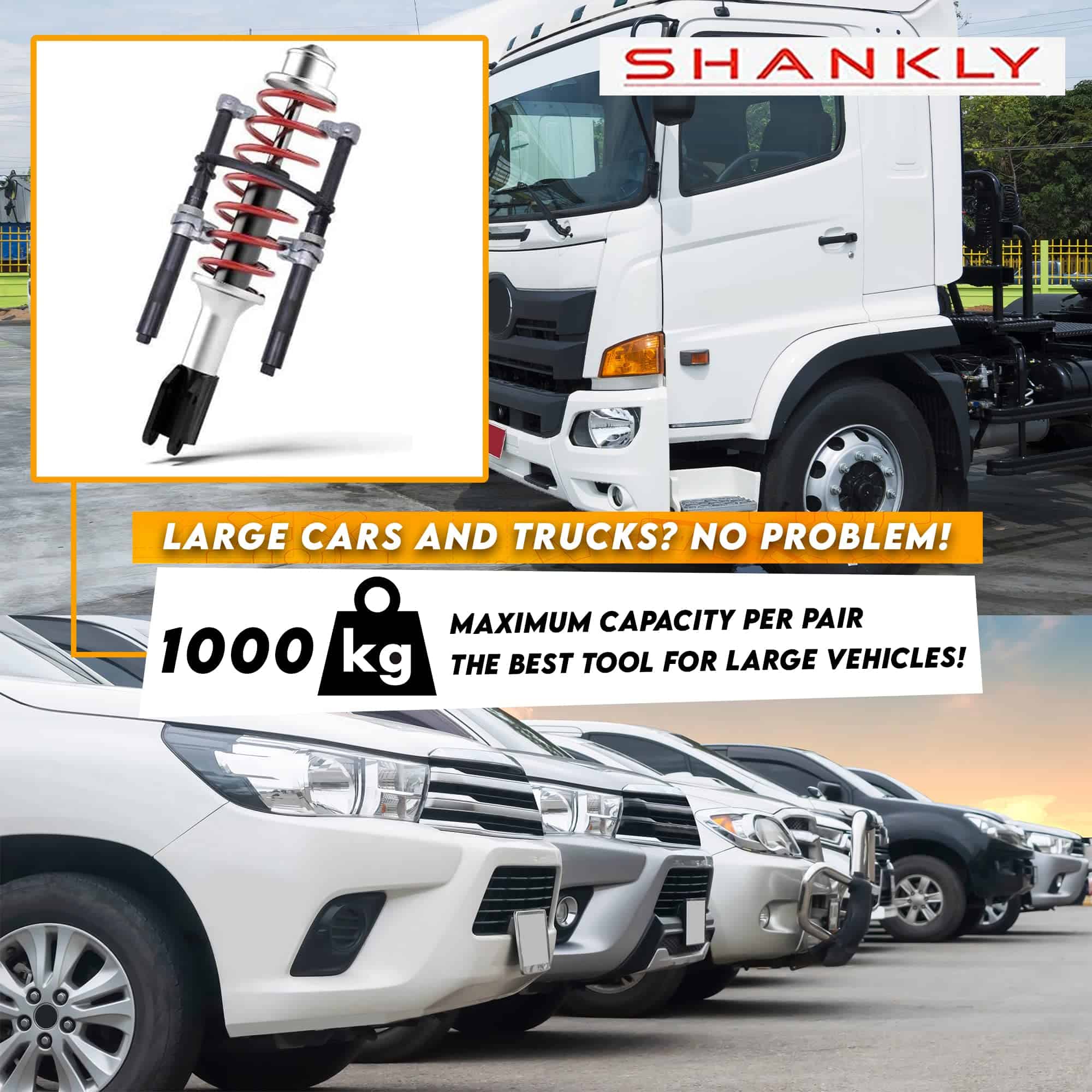 Herramienta Compresora de Resortes Shankly - 2200 Lbs - - Imagen 5