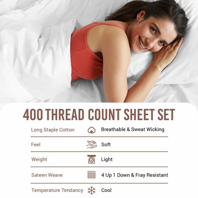 Juego de sábanas de algodón Pizuna Pure para cama King, - Imagen 5