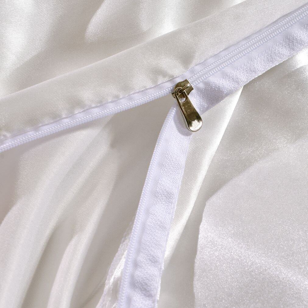 DREFEEL Juego de Funda nórdica de Calidad de Hotel Blanco - Imagen 5