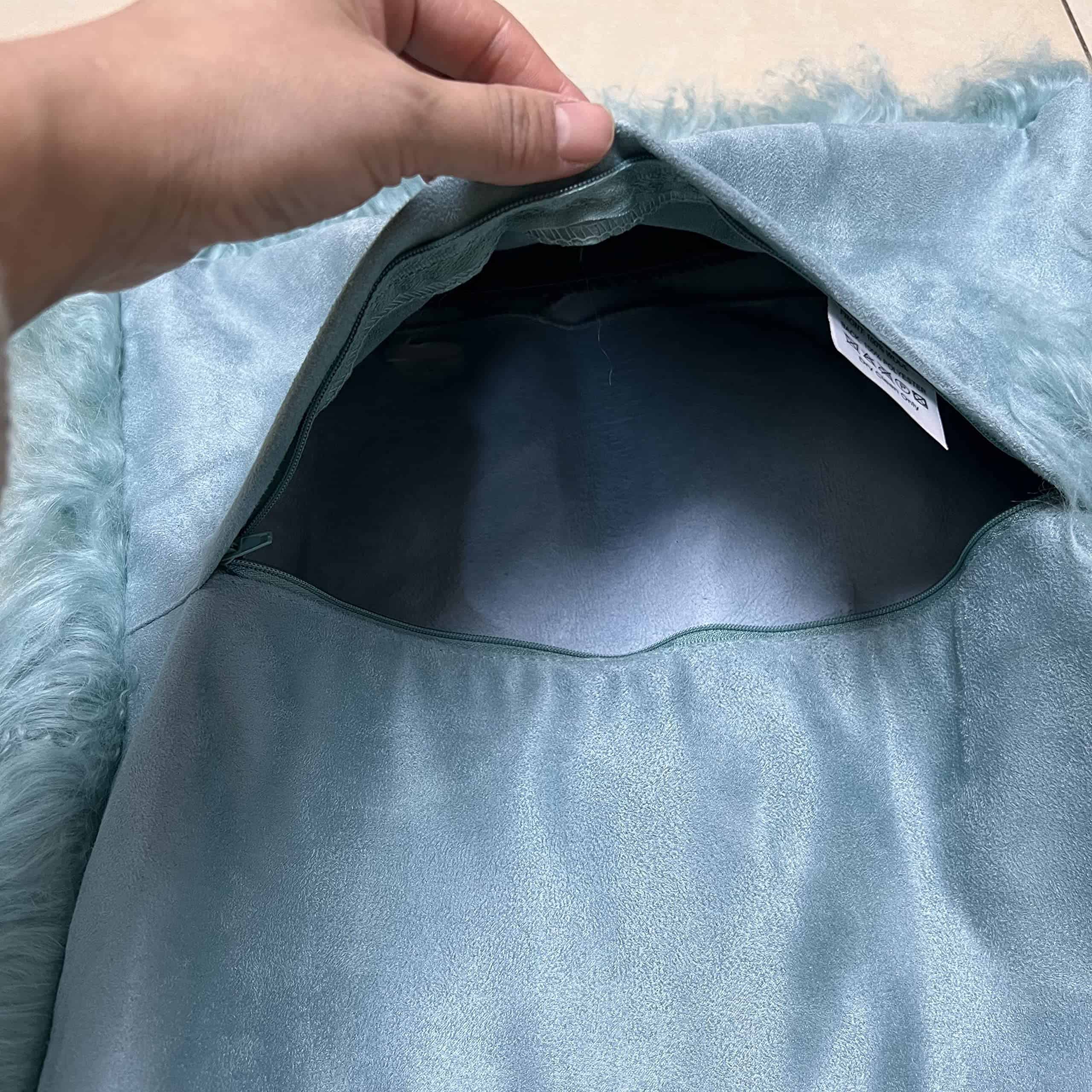 Funda de cojín/almohada de 100% auténtica piel de cordero - Imagen 6