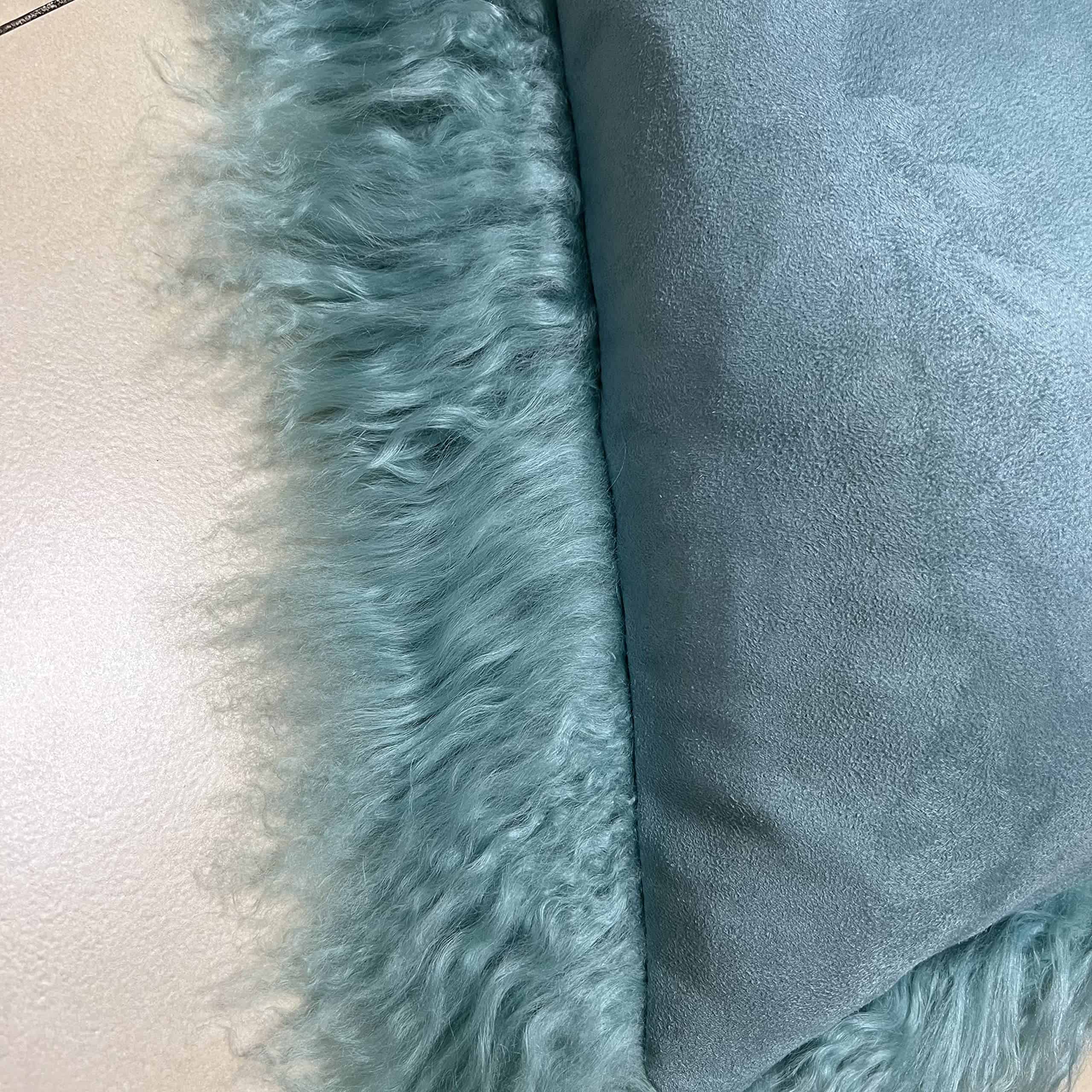 Funda de cojín/almohada de 100% auténtica piel de cordero - Imagen 5