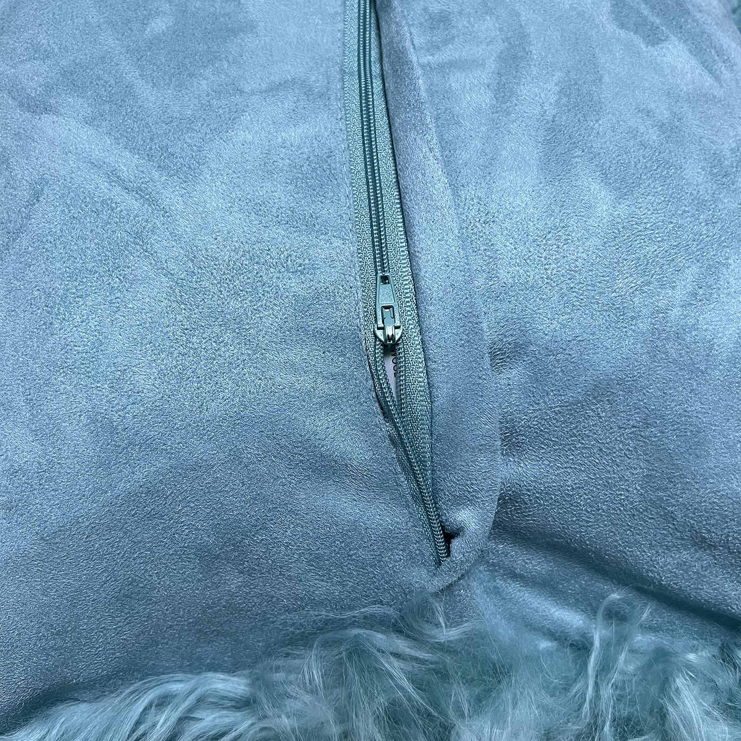 Funda de cojín/almohada de 100% auténtica piel de cordero - Imagen 4