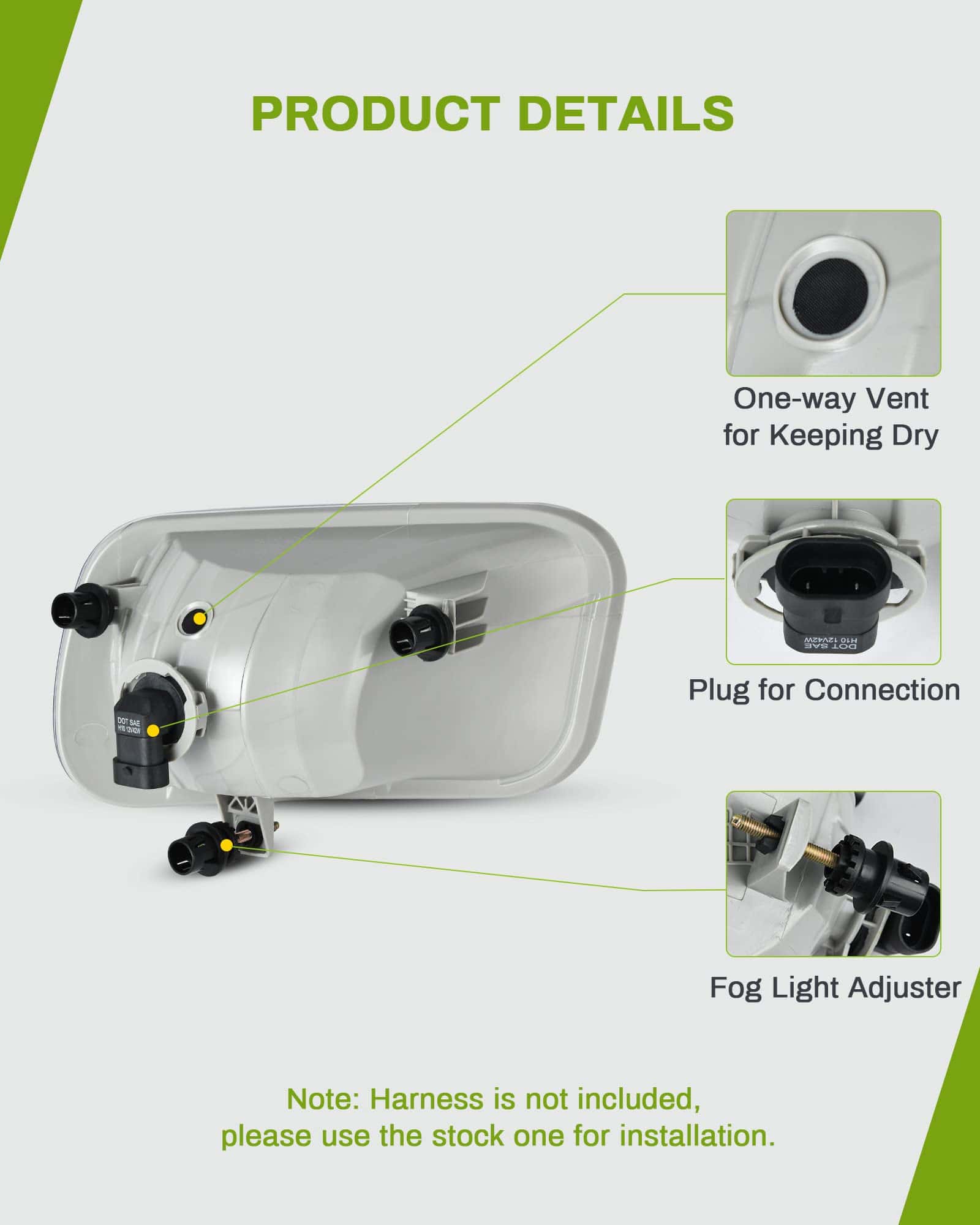 Luces antiniebla AUTOSAVER88 compatibles con Dodge Ram 1500 - Imagen 6