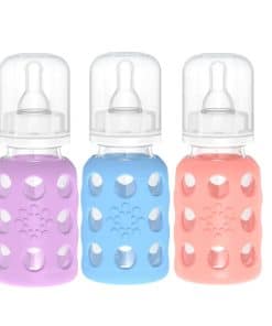 Juego de 3 Botellas de 4oz Lifefactory en Lavanda, Menta y