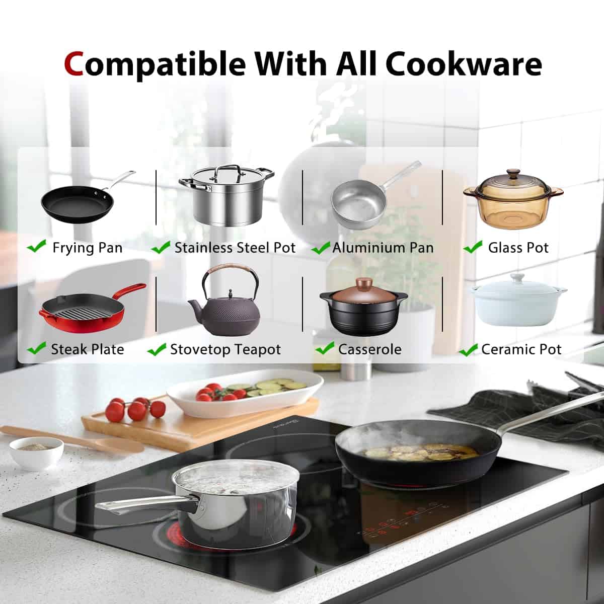 GASLAND Chef 24 Pulgadas Placa de Cocina Eléctrica 4 - Imagen 6