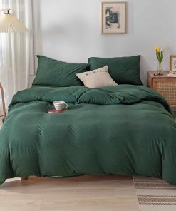 Juego de Funda de Edredón DONEUS 100% Algodón de Jersey
