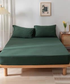 Sábana Ajustable Queen - Sábana de Punto de Algodón - Se