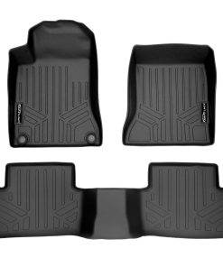 SMARTLINER Juego de tapetes a medida para 2 -Negro