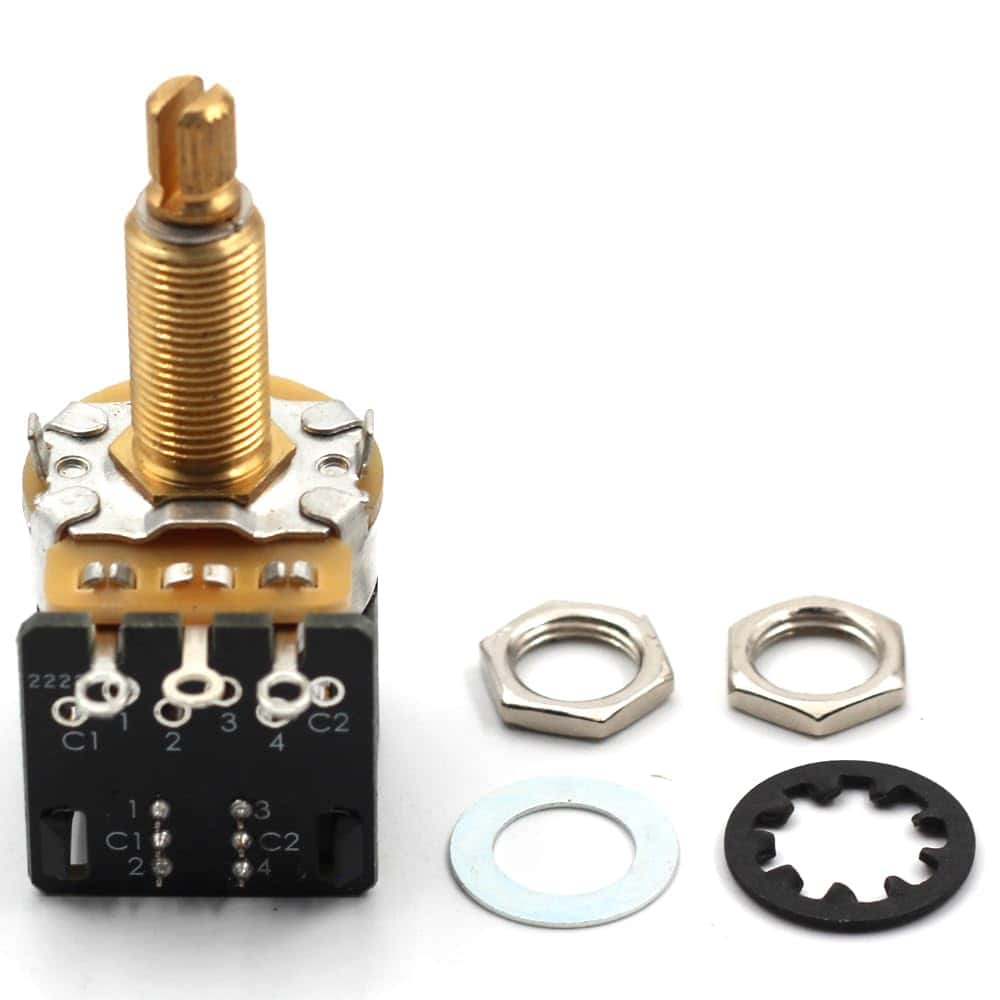 Par de Potenciómetros CTS 500K Push Pull de Eje Corto - - Imagen 6