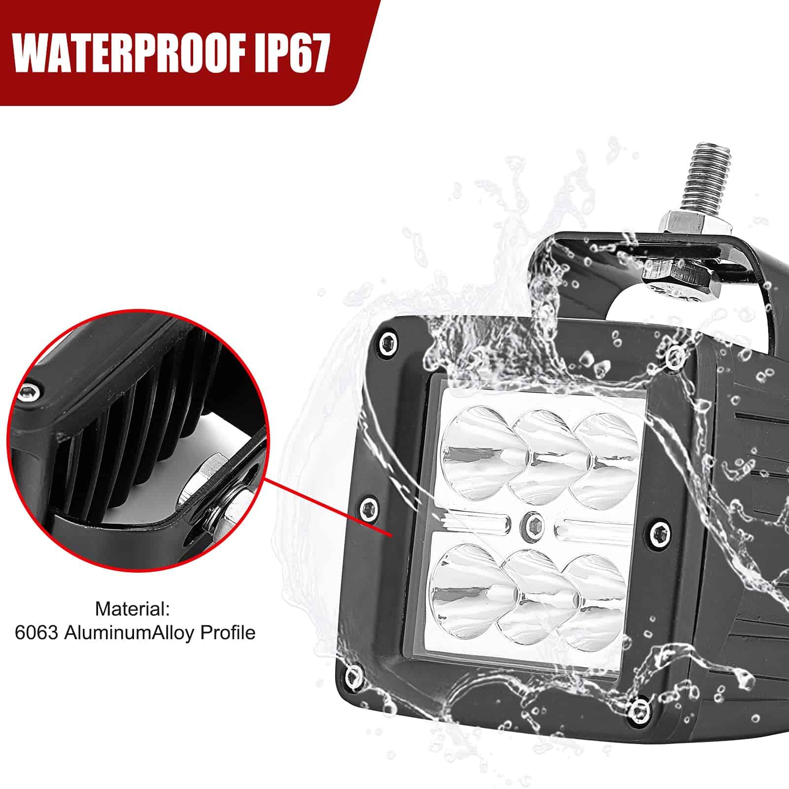 4x 3 pulgadas 24W Luces de Niebla LED con Kit de Cableado y - Imagen 6