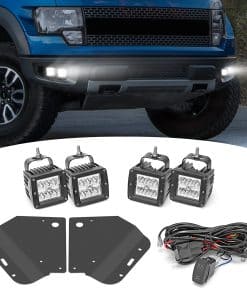 4X 24W Luz LED Pod & Soportes de Montaje Ocultos para