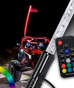 True Mods 4ft RGB LED Whip Light for UTV ATV [Control