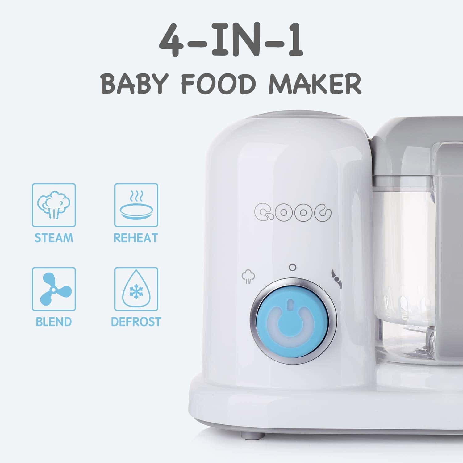 Procesador de Alimentos para Bebé 4 en 1 QOOC Mini - Imagen 3