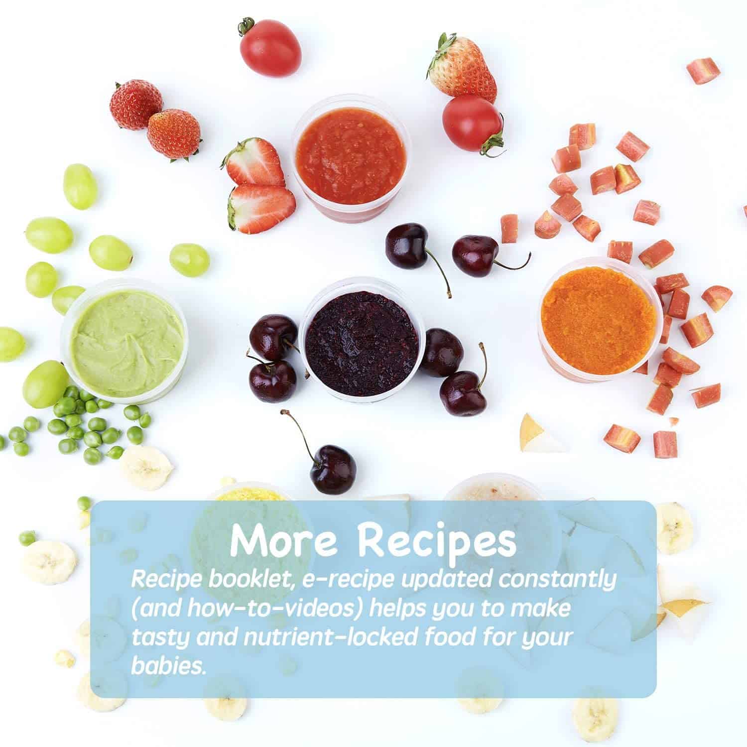 Procesador de Alimentos para Bebé 4 en 1 QOOC Mini - Imagen 7