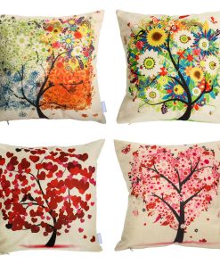 Fundas de Almohada laime 18x18 pulgadas Juego de 4 Fundas