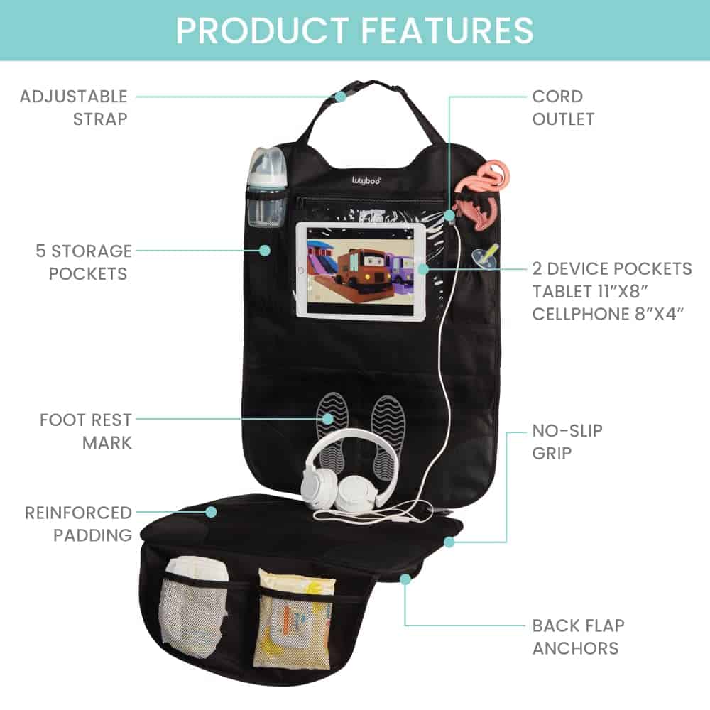 Organizador de Asiento de Auto Lulyboo para Silla de Bebé - - Imagen 4